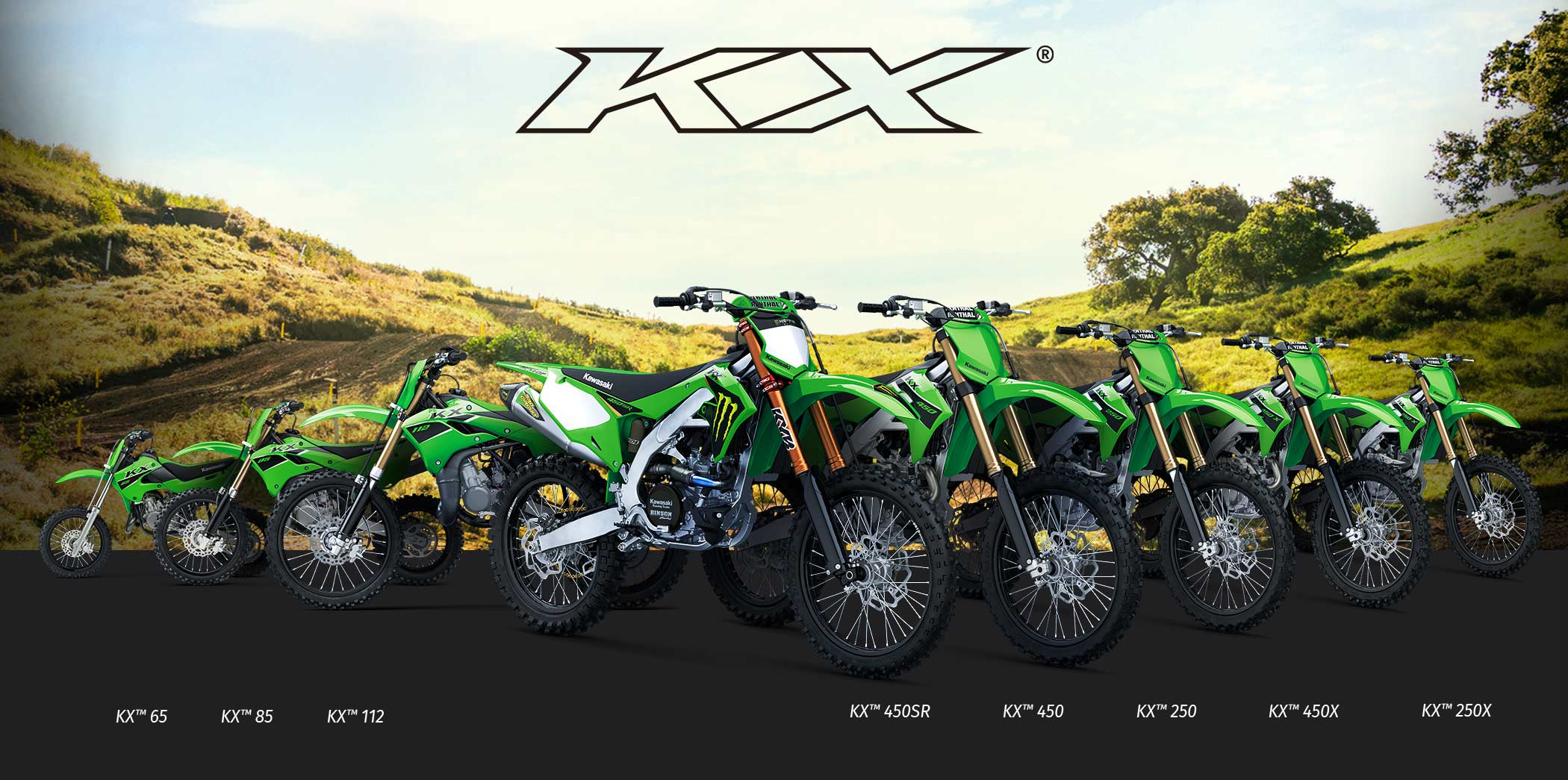 KX FAMILY: KX65 KX85 KX100 KX450 KX250 KX450X KX250X